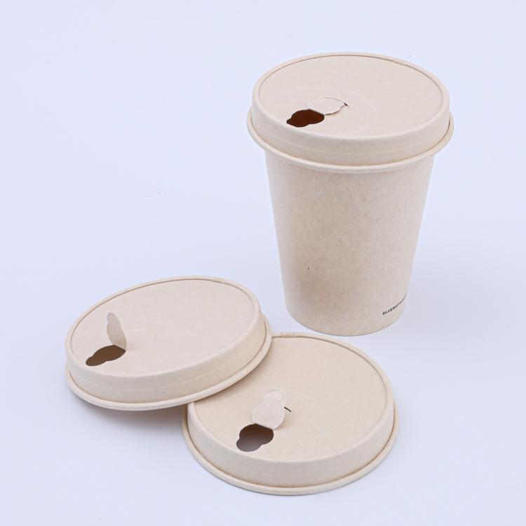 Heat resistant coffee paper cup lids