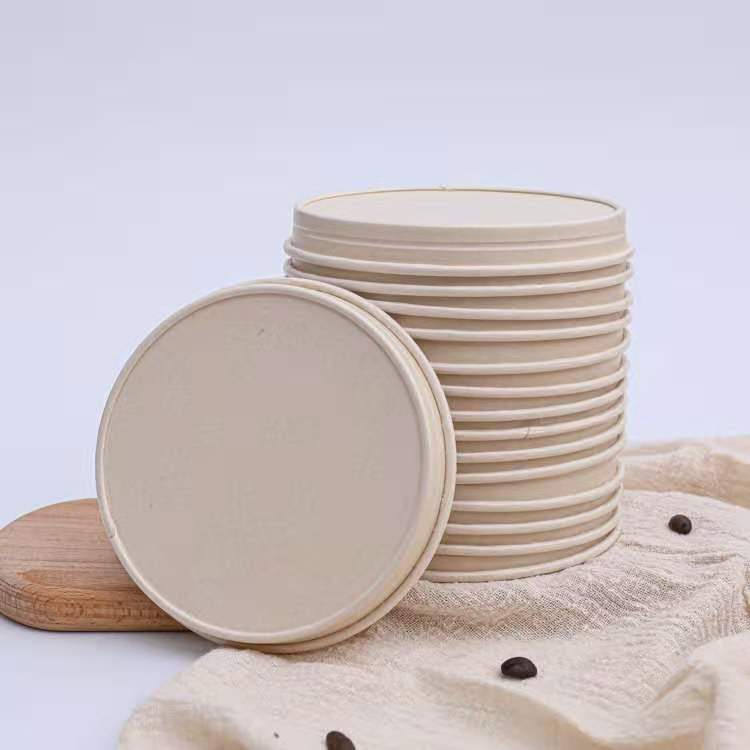 Double PLA coated paper cup lids