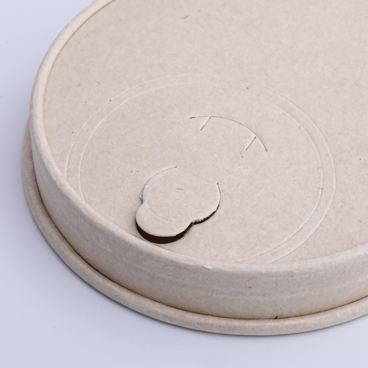 High quality bagasse paper cup lid