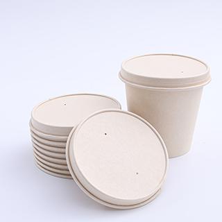 Ice cream paper cups with lids