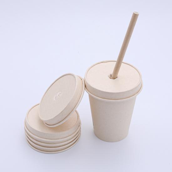 Natural unbleached paper lids for cups