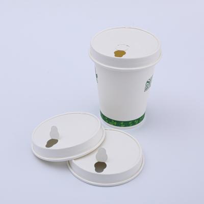 Tasses à café en papier compostables à emporter avec couvercles