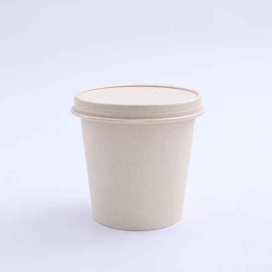 Supply compostable disposable kraft paper lid