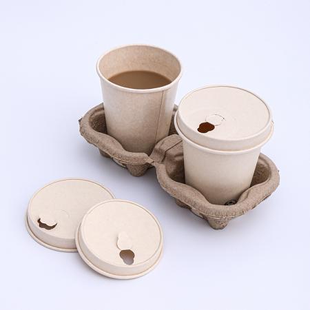 Custom printing bamboo pulp paper lid