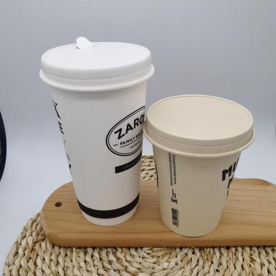 Ecofiendly and compostable paper cups and lids