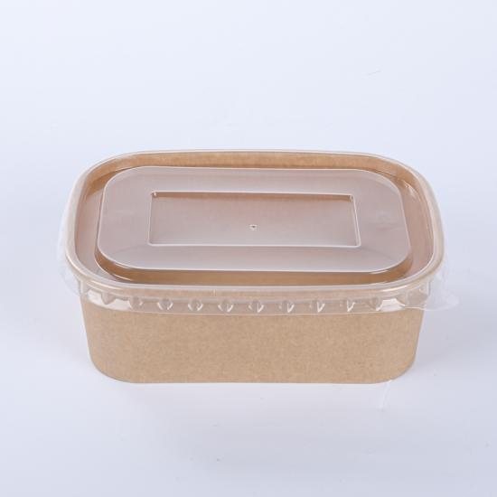 Customized microwavable rectangle square paper bowl