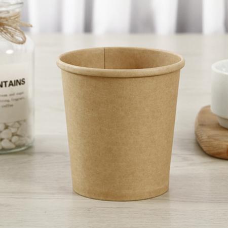 Disposable eco-friendly paper soup bowl