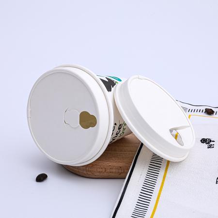Disposable eco-friendly coffee cup lids