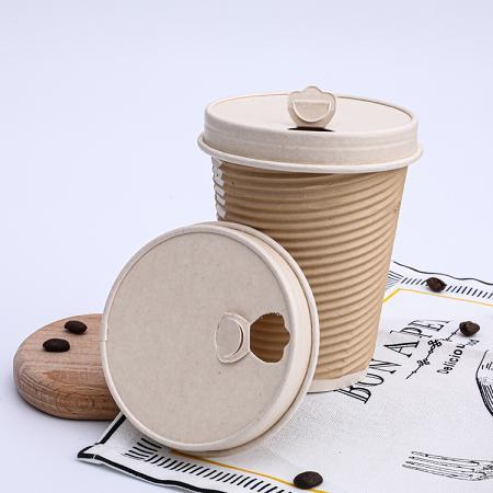 Hot sale disposable ripple wall paper coffee cup