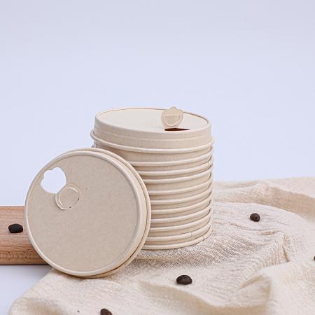 Disposable eco-friendly coffee paper lid