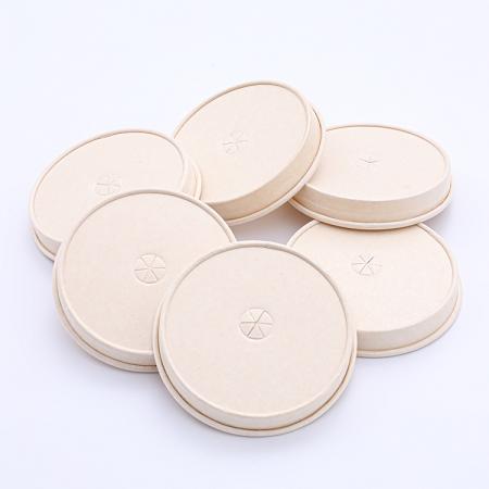 Disposable eco-friendly paper lids for cups