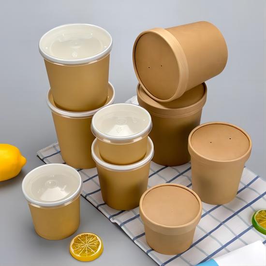 Disposable eco-friendly paper bowl