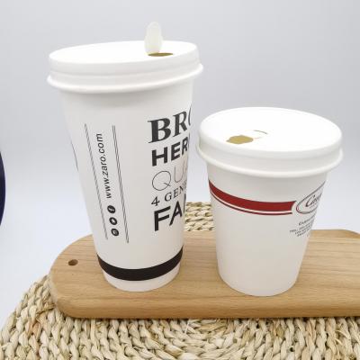 Style à paroi unique de tasse de papier de café jetable pour les boissons chaudes
    